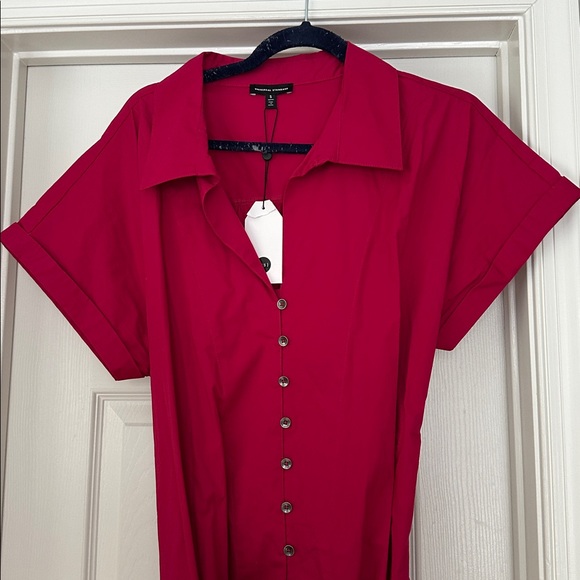 Universal Standard belted shirt dress - Picture 2 of 12